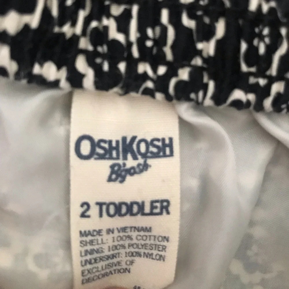 OshKosh NWOT Floral Daisy Flower Layered Tulle Skirt Elastic Waist